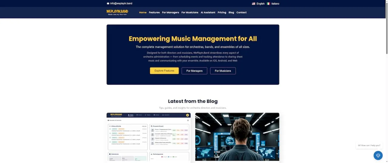 Site de WePlayIn.Band