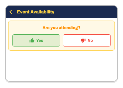 Report availability screenshot