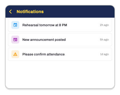 Notifications screenshot